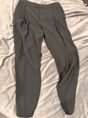 Vince Black Women Pleated Dress Pants